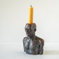 Iron Bust Candle Holder